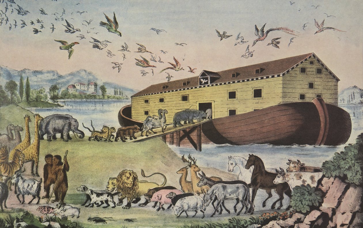 Noah's Ark, And they went in unto Noah into the ark, two and two